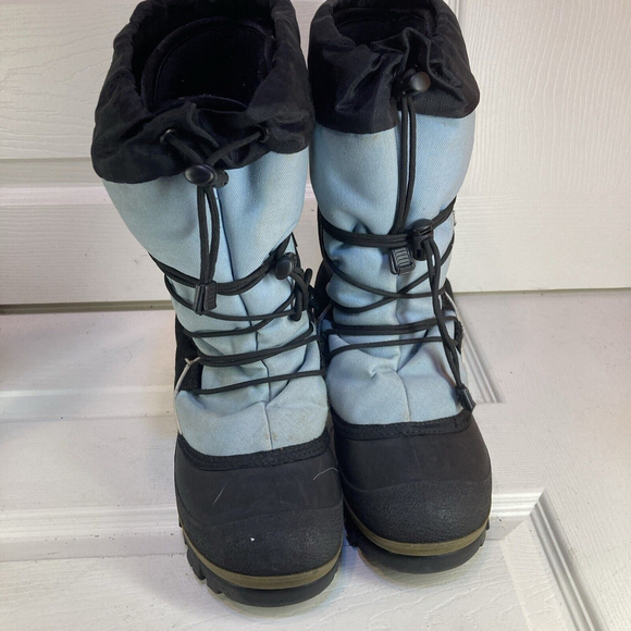 Baffin Technology Blue-Black Winter Boots Women’s Size 8 W Warm With Felts - Picture 2 of 8